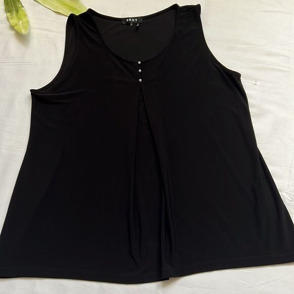 ⭐️dkny Sleeveless Mixed Media Top⭐️ - Picture 3 of 5